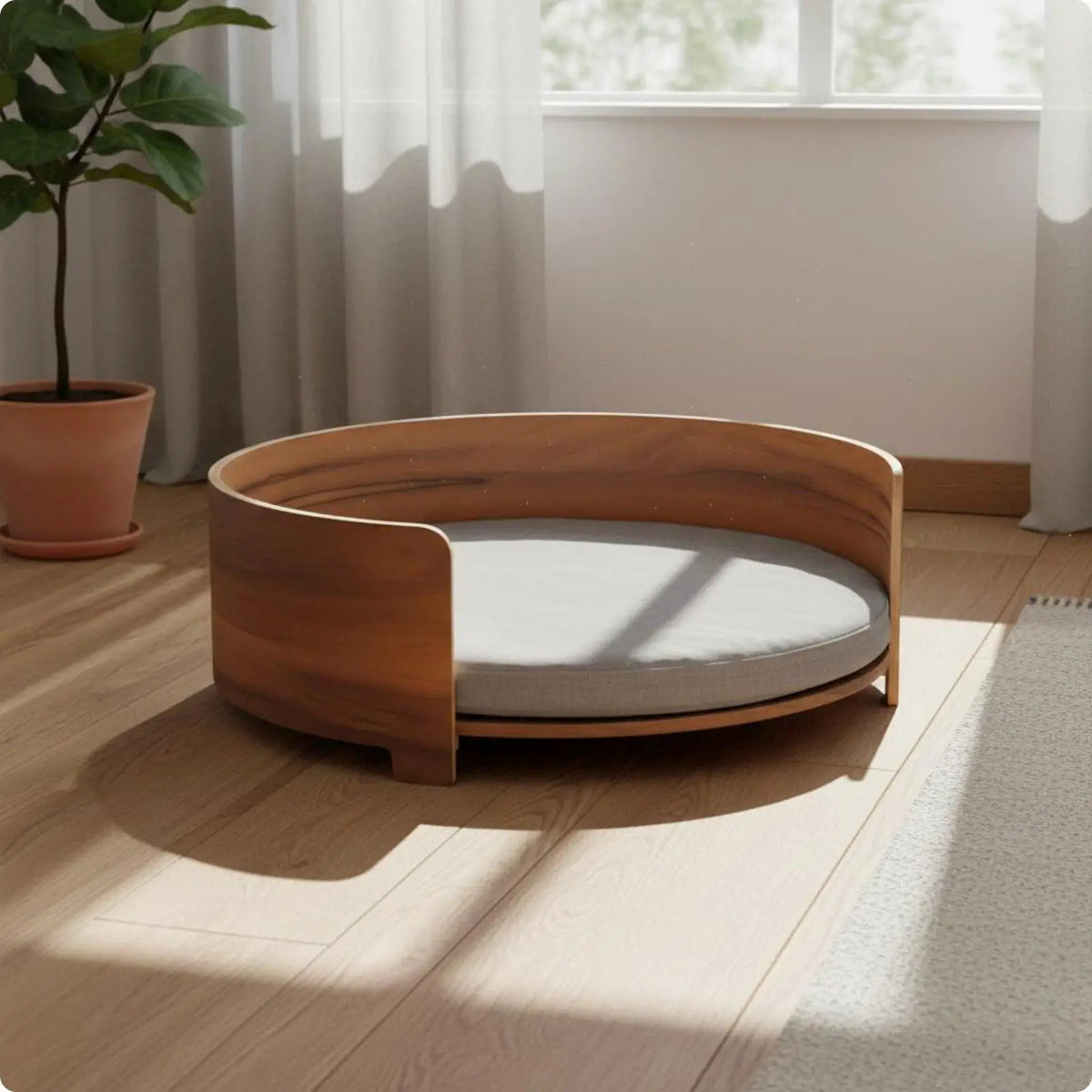 BaKay Loft — Cama em madeira com almofada