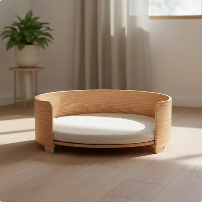 BaKay Loft — Cama em madeira com almofada