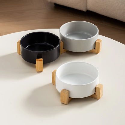 BaKay Pedestal — Comedero elevado de madera