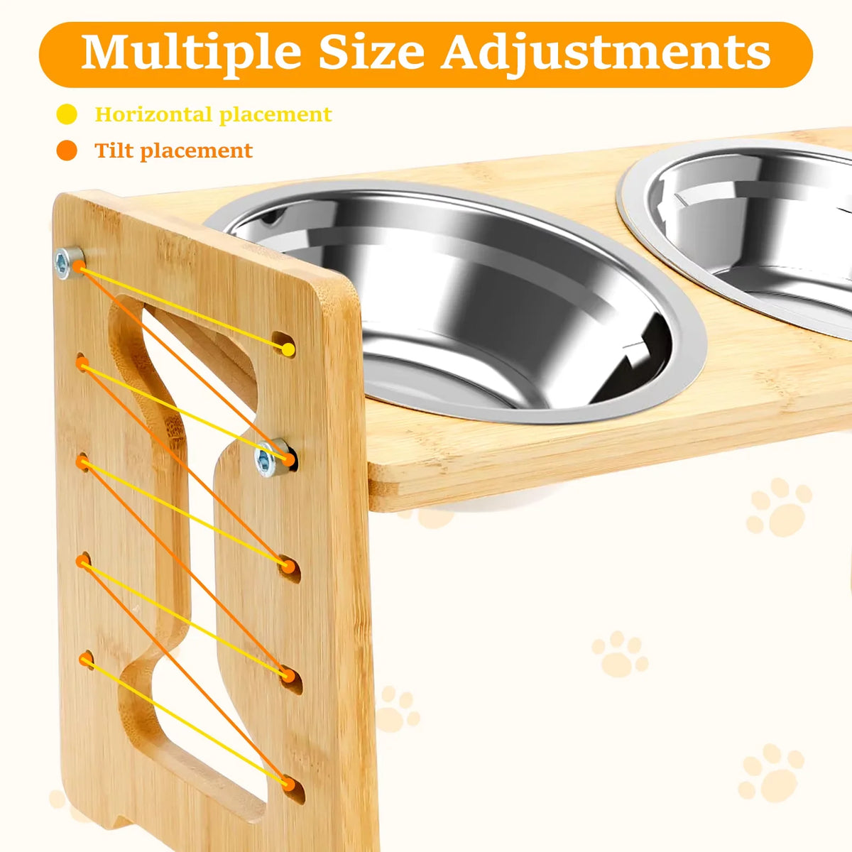 BaKay Vénia — Wooden feeder with 15° tilt