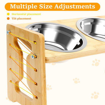 BaKay Vénia — Wooden feeder with 15° tilt