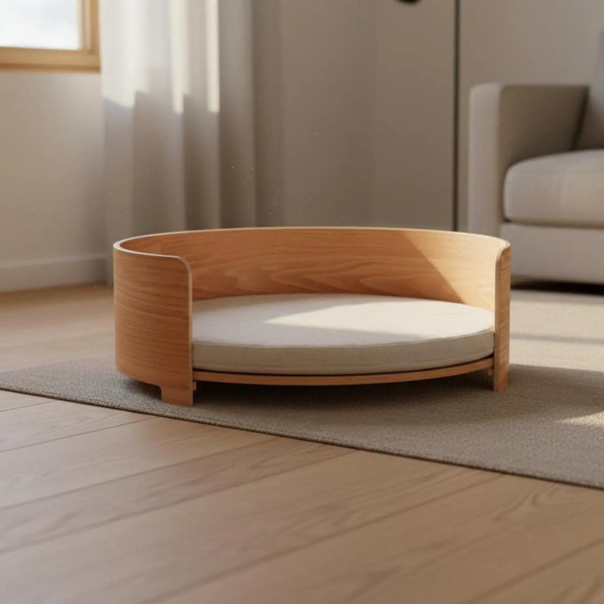 BaKay Loft — Cama em madeira com almofada