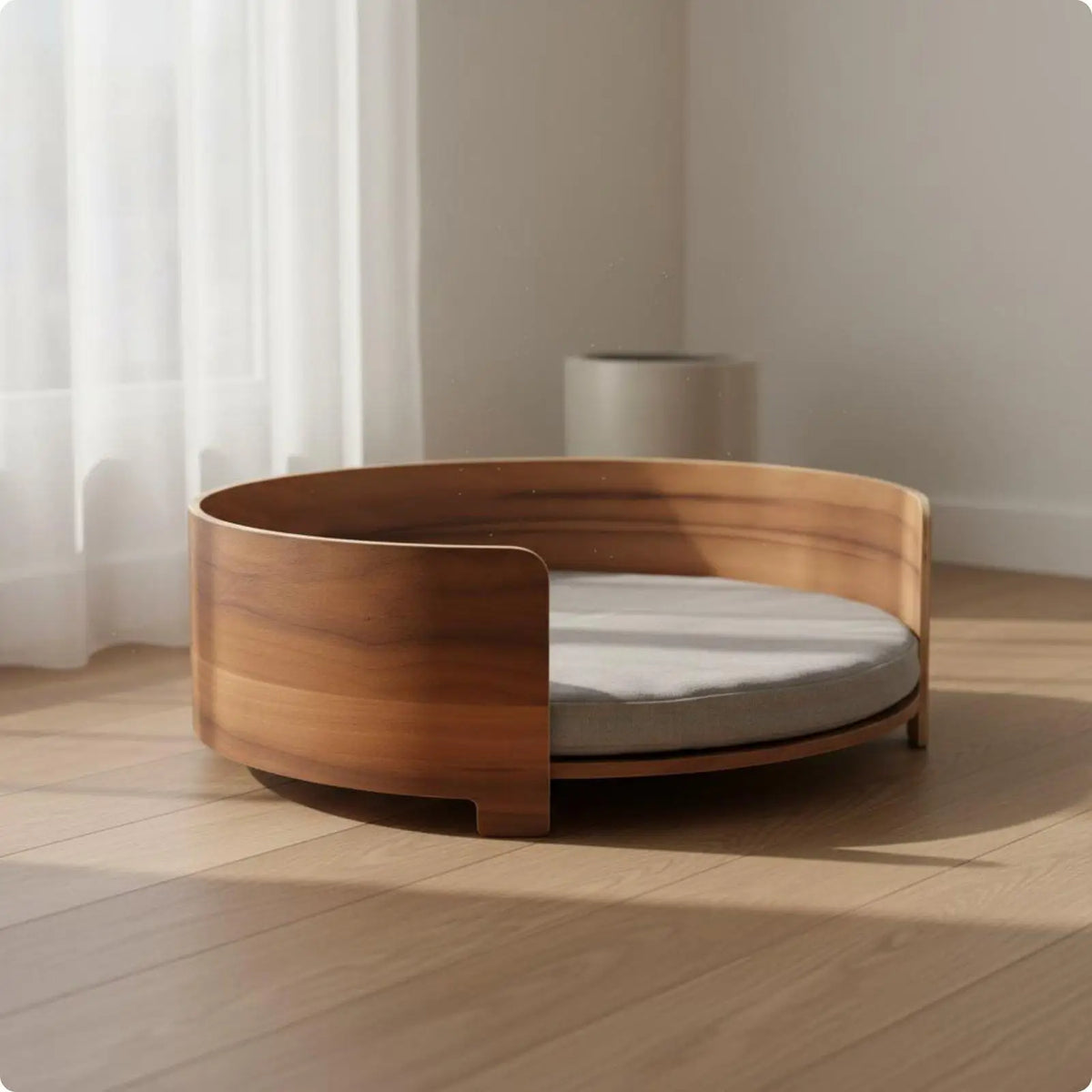 BaKay Loft — Cama em madeira com almofada