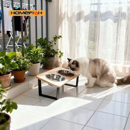 BaKay Mesinha — Tilted cat feeder