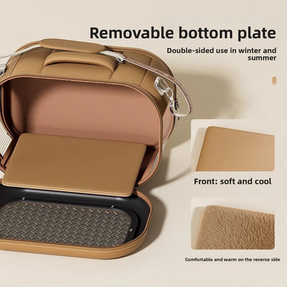 Cat bag, portable outdoor cat box, one shoulder crossbody, small cat space cabin, large capacity cat carrying bag, pet suitcase