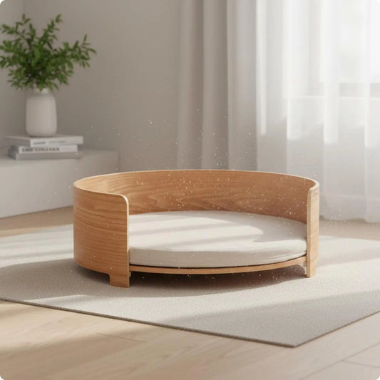 BaKay Loft — Wooden bed with cushion