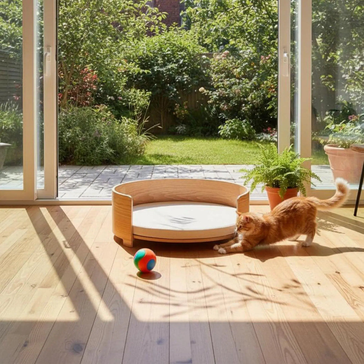 BaKay Loft — Cama em madeira com almofada