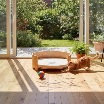 BaKay Loft — Cama em madeira com almofada
