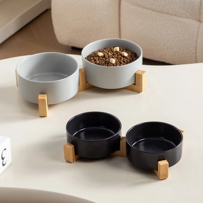 BaKay Pedestal — Comedero elevado de madera