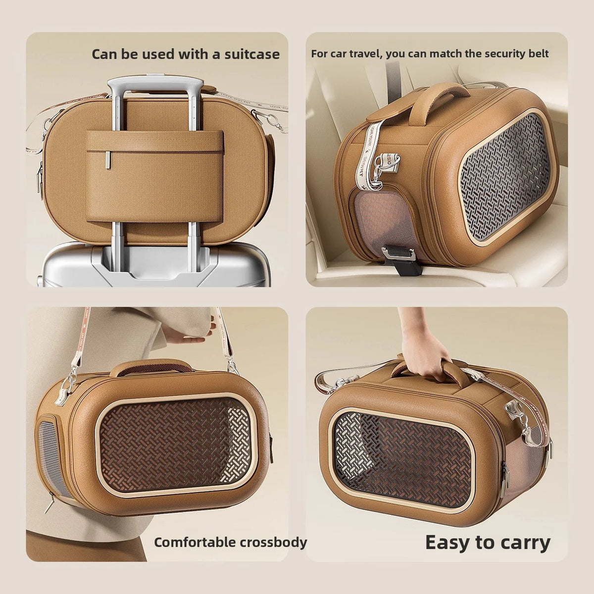 Cat bag, portable outdoor cat box, one shoulder crossbody, small cat space cabin, large capacity cat carrying bag, pet suitcase