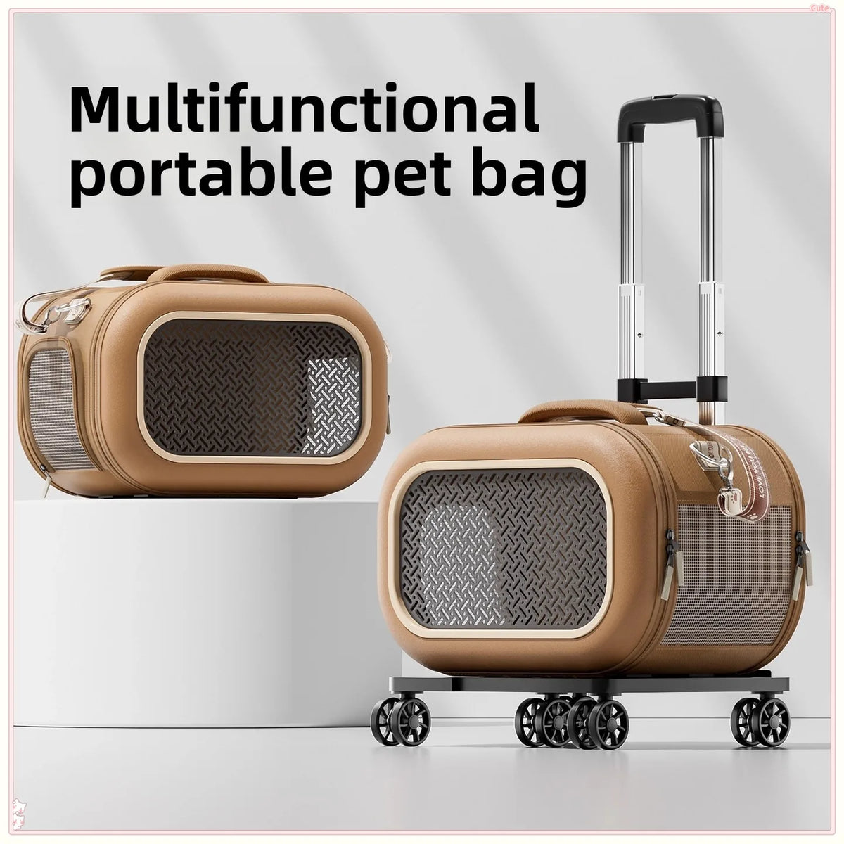 Cat bag, portable outdoor cat box, one shoulder crossbody, small cat space cabin, large capacity cat carrying bag, pet suitcase