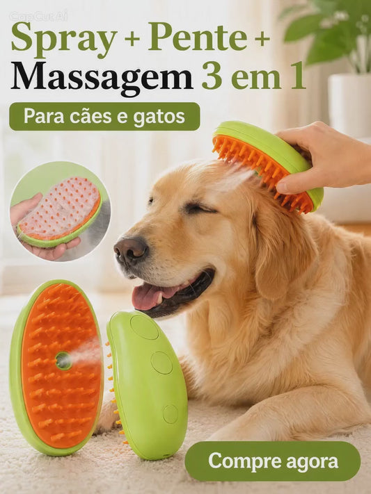 Pet Grooming Spray & Massage Comb